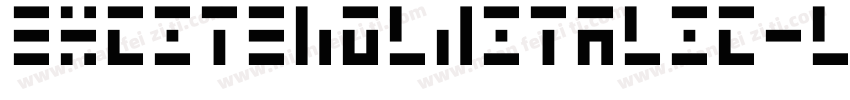 Excitebolditalic-LJa3字体转换