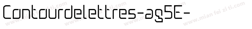 Contourdelettres-ag5E字体转换