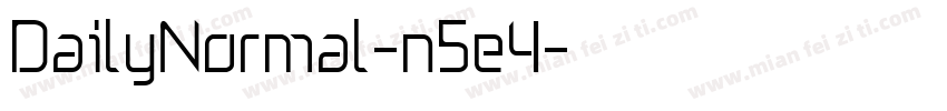DailyNormal-n5e4字体转换