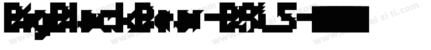 BigBlackBear-BRL5字体转换