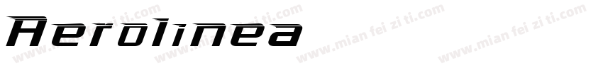 Aerolinea字体转换