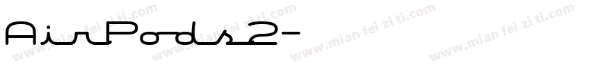 AirPods2字体转换