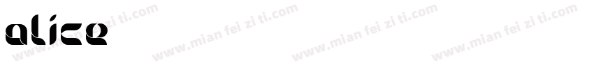 alice字体字体转换