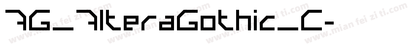 AG_AlteraGothic_C字体转换