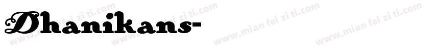 Dhanikans字体转换