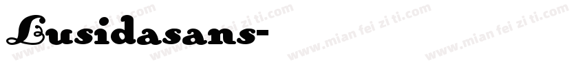 Lusidasans字体转换