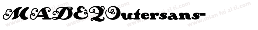 MADEQOutersans字体转换