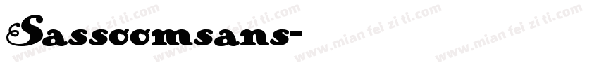 Sassoomsans字体转换