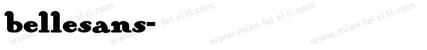 bellesans字体转换