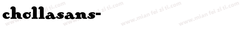 chollasans字体转换