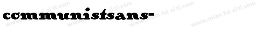 communistsans字体转换