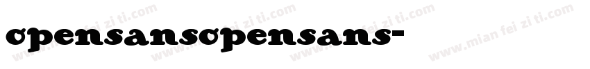 opensansopensans字体转换