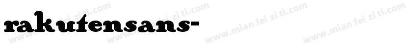 rakutensans字体转换