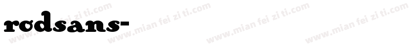 rodsans字体转换