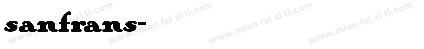 sanfrans字体转换