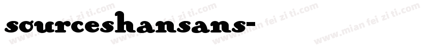 sourceshansans字体转换