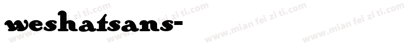 weshatsans字体转换