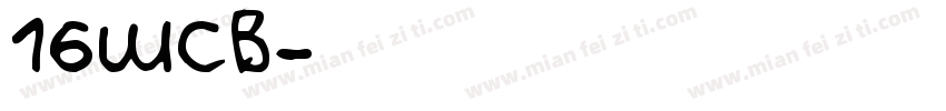 16wcb字体转换