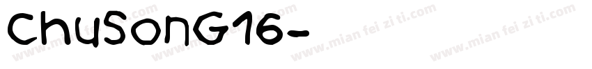 chusong16字体转换