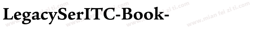 LegacySerITC-Book字体转换