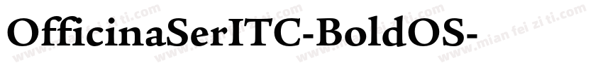 OfficinaSerITC-BoldOS字体转换
