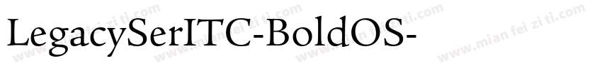 LegacySerITC-BoldOS字体转换