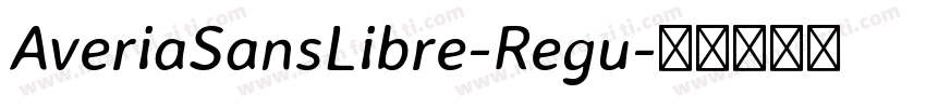 AveriaSansLibre-Regu字体转换