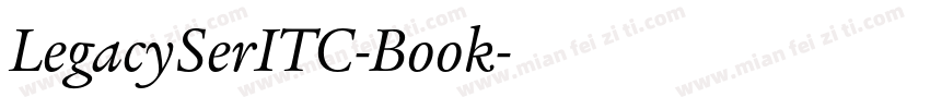 LegacySerITC-Book字体转换