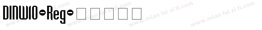 DINW10-Reg字体转换