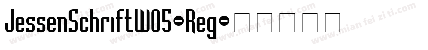 JessenSchriftW05-Reg字体转换