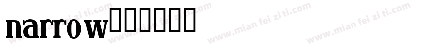 narrow字体转换