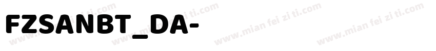 FZSANBT_DA字体转换