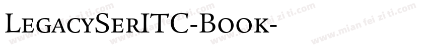 LegacySerITC-Book字体转换