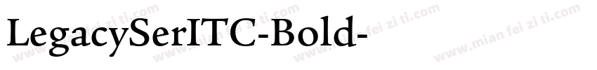 LegacySerITC-Bold字体转换