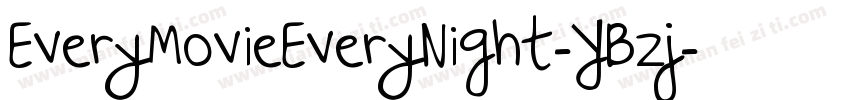 EveryMovieEveryNight-YBzj字体转换