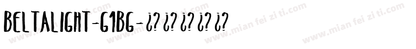 BeltaLight-G1BG字体转换