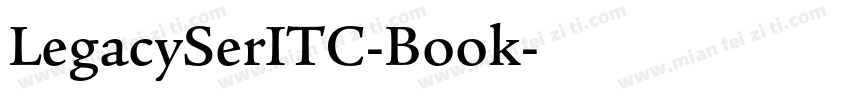 LegacySerITC-Book字体转换