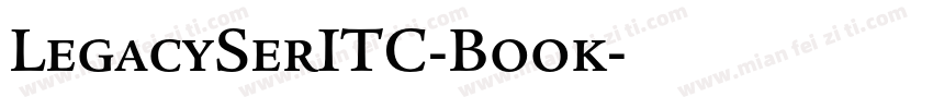 LegacySerITC-Book字体转换