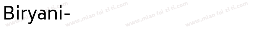 Biryani字体转换