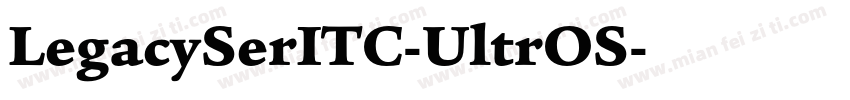 LegacySerITC-UltrOS字体转换