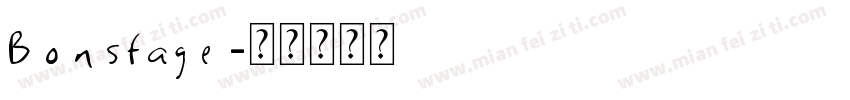 Bonstage字体转换