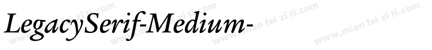 LegacySerif-Medium字体转换