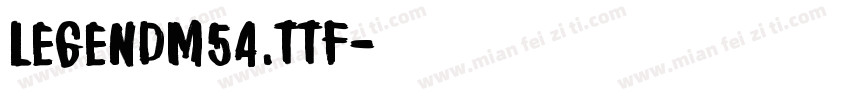 LegendM54.ttf字体转换