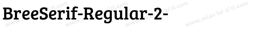BreeSerif-Regular-2字体转换