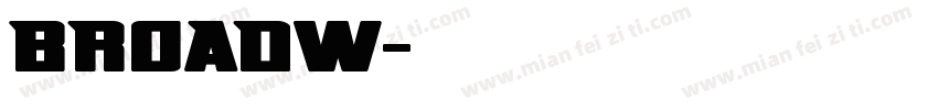 BROADW字体转换