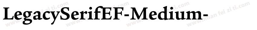 LegacySerifEF-Medium字体转换