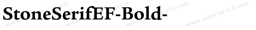 StoneSerifEF-Bold字体转换