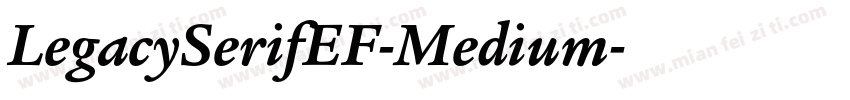 LegacySerifEF-Medium字体转换