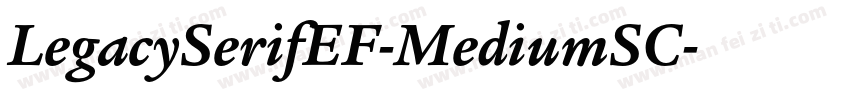 LegacySerifEF-MediumSC字体转换