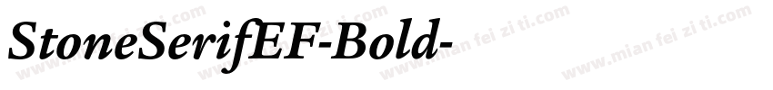 StoneSerifEF-Bold字体转换